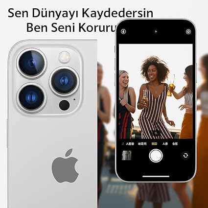 iPhone 11 Pro / 11 Pro Max iPhone Kamera Lens Koruyucu, Safir, Kolay Kurulum, Alüminyum Alaşım Çerçeveli 9H Sertliğinde Cam Lens, Siyah - Görsel 3