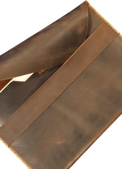Çantası Kahverengi Nubuk Hakiki Deri El Dikişi Macbook Air/Pro Uyumlu Kılıf (16 macbook pro)