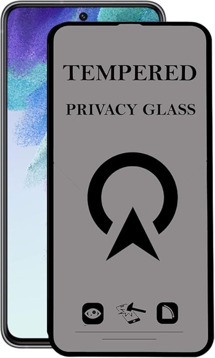 İLETİŞİM Samsung Galaxy S21 Fe Tam Kaplayan Privacy Hayalet Temperli Ekran Koruycu Cam