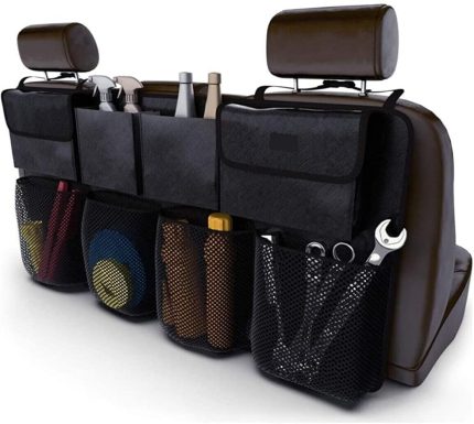 Bagaj Düzenleyici Toparlayıcı Araç Organizer Araba İçi Fileli Eşya Düzenleyici 8 Cepli Çantası