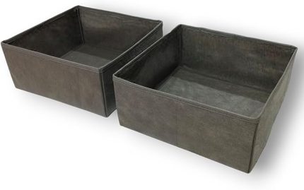 2'li Çekmece İçi Düzenleyici Organizer Set - Çok Amaçlı Dolap İçi Kutu Seti (28 * 28 * 13cm)