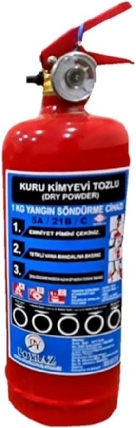 1 KG Yangın Söndürücü 4 Yıl Garantili Oto Muayene Uyumlu Araç Yangın Tüpü - AkFire