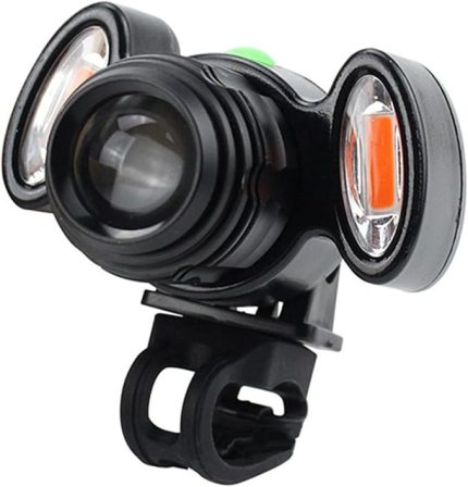 Farı USB Çok Fonksiyonlu Ayarlanabilir El Feneri Bisiklet Aksesuarları XML T6 Yüksek Parlaklık IPX-6 4 Mod Kullanımı Gidon Kask Kullanımı