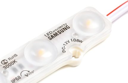 Adet Beyaz 10000K Samsung Modül Led Mercekli 12v 1.08 Watt, Beyaz Ve Günışığı Renk Seçeneği, Tabela, Akvaryum, Vitrin Uygulama