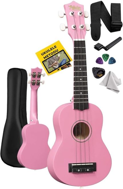 UKX-901 PK Pembe Soprano Ukulele (Askı Çanta Metod Pena)