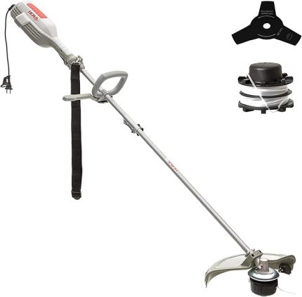 elektrik Sense Rasensense IES 1000 °C, Schnittkreis ila 370 mm, 1.000 Watt, dahil iplik makarası ile Tippautomatik ve 3-dişi-Dickichtmesser, omuz askısı dahil