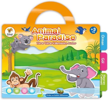 Tekrar Tekrar Kullanılabilen Sticker Animal Paradise