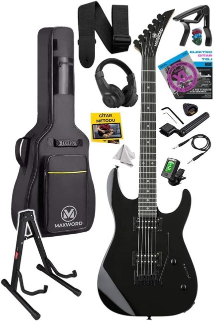 Grade-ST Black Rosewood Klavye HH Yüksek Kaliteli Elektro Gitar