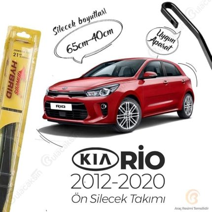 Hibrit Silecek Takımı 2012-2017 Kia Rio ile uyumlu