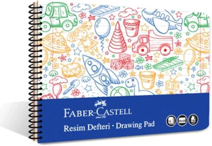Resim Defteri, 25x35 cm, 30 Yaprak, PP Kapak, Spiral Cilt, 120g Kağıt, Kolay Koparılabilir Sayfalar, Boyama Teknikleri Sayfası İçerir