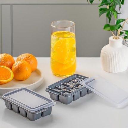 TOPTAN Mini Yapışmaz Silikon 2 Adet Bas Çıkar Buz Kalıbı- Silikon Buz Kalıbı Buzluk Bpa Içermez