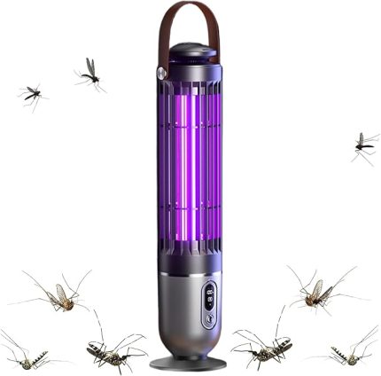 Fly Trap,Kablosuz Elektrikli Sinek Yakalayıcı | Şarj Edilebilir Sessiz Taşınabilir Güçlü Işık İç Mekan Dış Mekan Güve Sivrisinek Arı Tuzağı