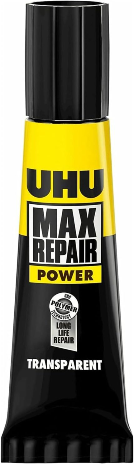 Max Repair Power Yapıştırıcı - Şeffaf, 7,9 g, Çok Amaçlı Güçlü ve Esnek Tutuş, İç ve Dış Mekan Kullanımı, Boşluk Doldurma, Su Geçirmez, Bulaşık Makinesinde Yıkanabilir, Sıcaklığa ve UV Dayanımına