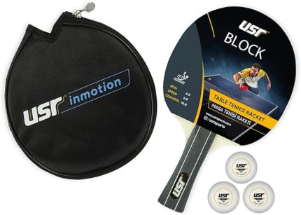 Block-RC Masa Tenisi Raket + 3 Top + Kılıf Set