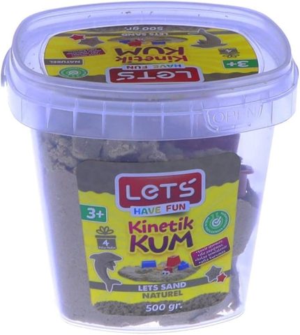Kinetik Kum 500 gr. Mavi Plastik Kutu