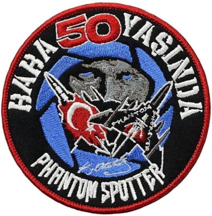 50 Yaşında Phantom Spotter Peç Nakış Mavi - 10 cm