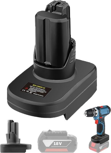 Bosch Professional 18 V System GBA 18 V akü için akü adaptörü, Bosch Professional 12 V System GBA elektrikli aletler ile çalışır