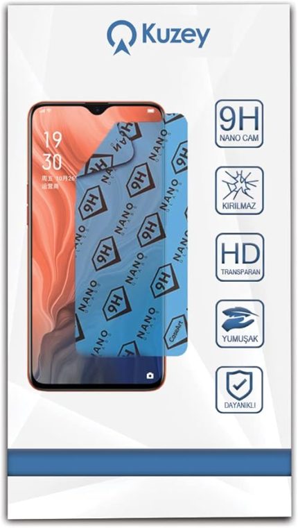 İLETİŞİM Oppo Reno Z ile uyumlu Nano EkranKoruyucu Kırılmaz Esnek Cam