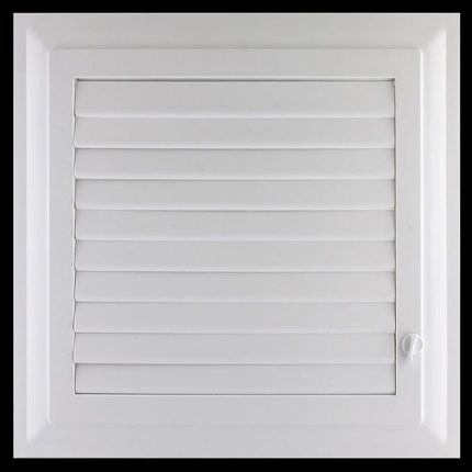 Menfez Banyo Wc Tuvalet Havalandırma Plastik Panjur Beyaz 35x35 CM