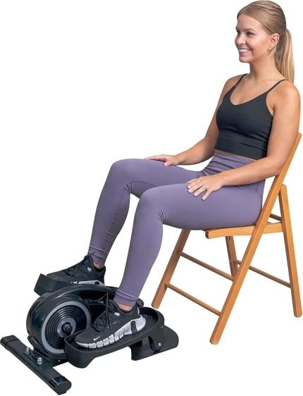 Masa Altı Sessiz Manyetik Dirençli 2ın1 Taşınabilir Eliptik Makine Ekranlı Kondisyon Bisikleti