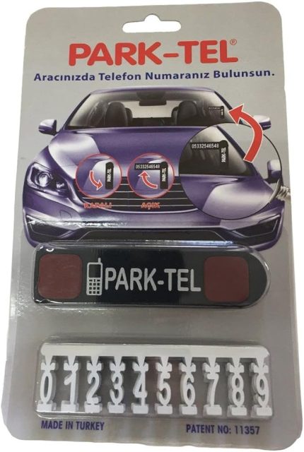 car accesories Park Tel - Aracınızda Telefon Numaranız Gözüksün