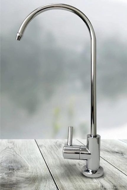 Arıtma Cihazı Musluğu - Tüm Cihazlara Uyumlu Gümüş Renk Standart Lüks Batarya - Reverse Osmosis Faucet