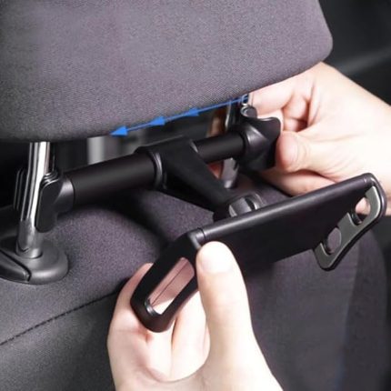 Araba Koltun Arkası Telefon ve Tablet Tutucu 360 Derece Dönebilen Dik ve Yatay Konumlandırılabilen 4 inç ve 11 inç Arası Cihazlar İçin Uygun Nrt-082