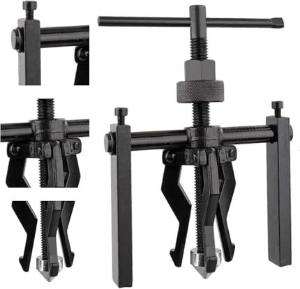 Rulman Çektirme Aleti Bilyalı Rulman Çektirmesi Iç Çektirme 3 Çeneli Tekerlek Krom Vanadyum Çelikten Yapılmış Siyah