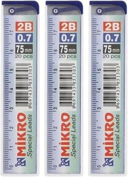 Cetvelli Kalem Ucu 0.7 Mm 3lü