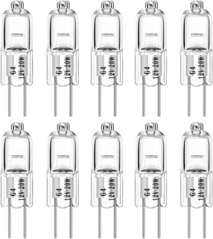 Ampuller Halojen G4 Halojen Ampuller 20 W 12V 280lm Sıcak Beyaz 2700K (10'lu Paket)