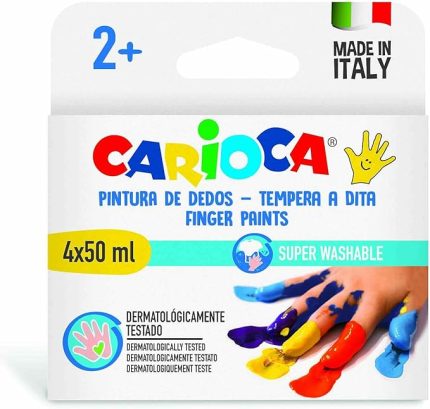 Bebek Parmak Boyasi 4 Renk 4X50 Ml Süper Yikanabilir 2+ Yaş