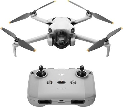 Mini 4 Pro, RC-N1 Standart Kumandalı, 249 gr, 4K Çekim, Drone, Gri