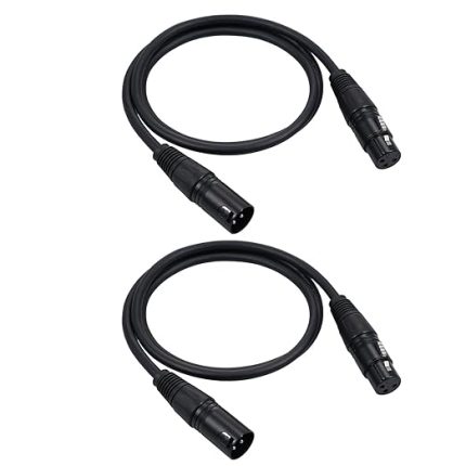 DMX512 Sinyal Kablosu Kablo/Mikrofon Kablosu/Mikrofon Kablosu XLR Kablo Siyah