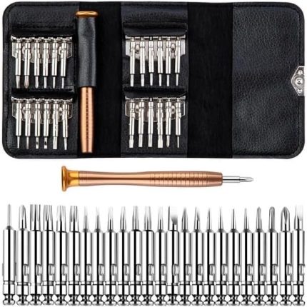 Seti Tamir Kiti, Deri Cüzdan Kılıflı, Bilgisayar, Telefon ve Saat Tamir Pratik ve Basit Kit CÜZDANLI