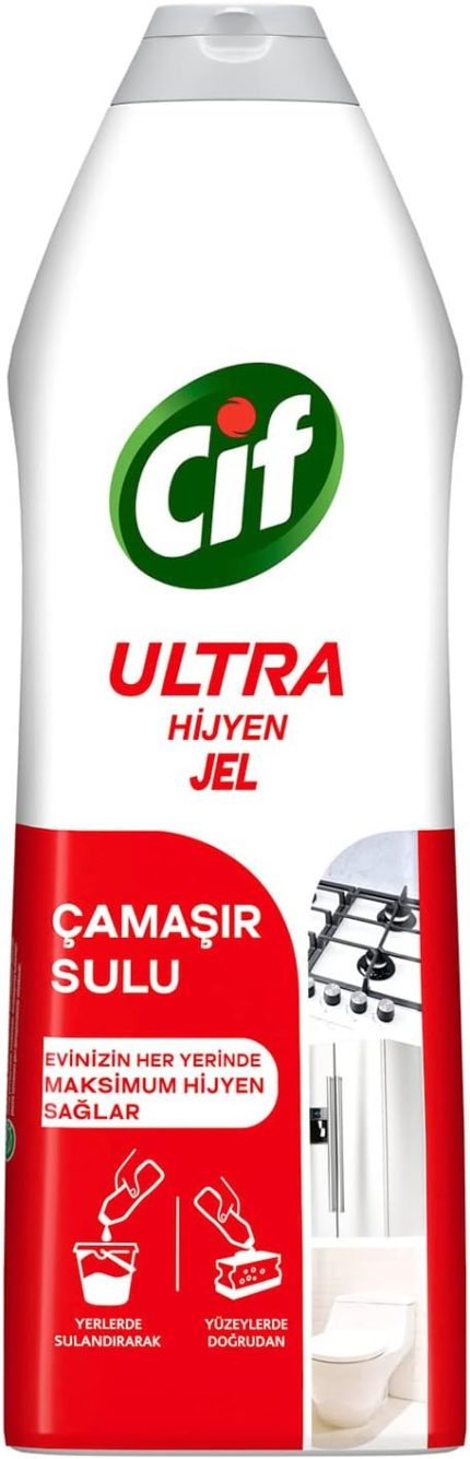 Ultra Hijyen Jel Yüzey Temizleyici Çamaşır Sulu Katkılı Leke Çıkarıcı Yağ Çözücü 750 ml
