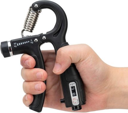 Ayarlı (Sayaçlı) El Yayı 5-60 Kg Ayarlanabilir Bilek Kas Güçlendirme Aleti Kaydırmaz Damar Çıkartıcı