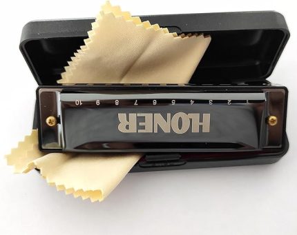 H1005 - Profesyonel Ağız Mızıkası - Metal Gövde - Siyah - C