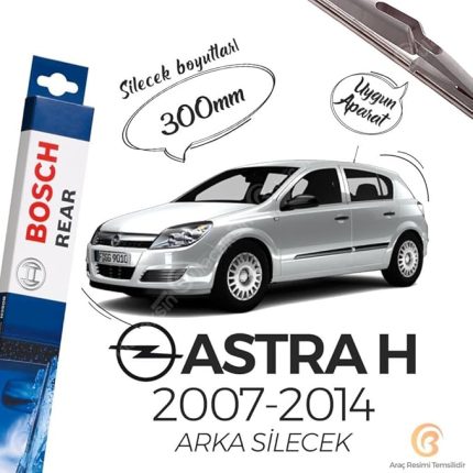 Arka Cam Sileceği - [300 mm] OPEL Astra (2004 ile uyumlu-2013 ile uyumlu) [H] #H304