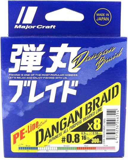 Craft Dangan Braid İp DB8 PE 0.8/0.10mm/16Lb/6.9kg/300 metre Multi