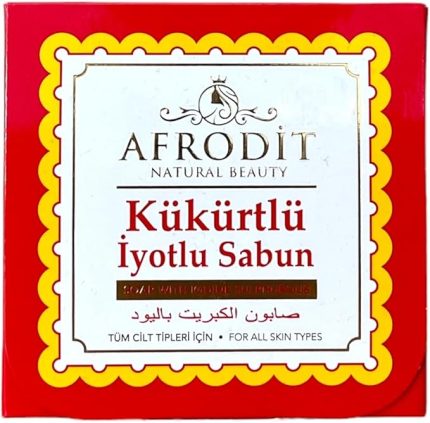 Natural Beauty Kükürtlü İyotlu Sabun, Tüm Cilt Tipleri İçin, 100 gr/Soap with Iodine Sulphurous, For All Skin Types