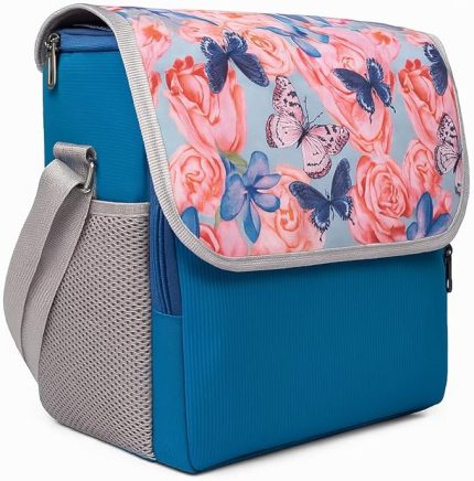 Soğuk Sıcak Tutan Termal Termos Yiyecek İçecek Çantası Buz Aküsü Hediyeli Çiçekli