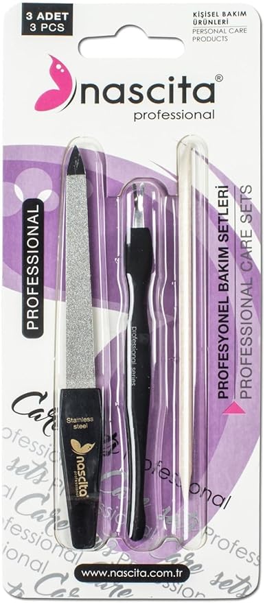 Profesyonel 3'lü Tırnak Bakım Seti