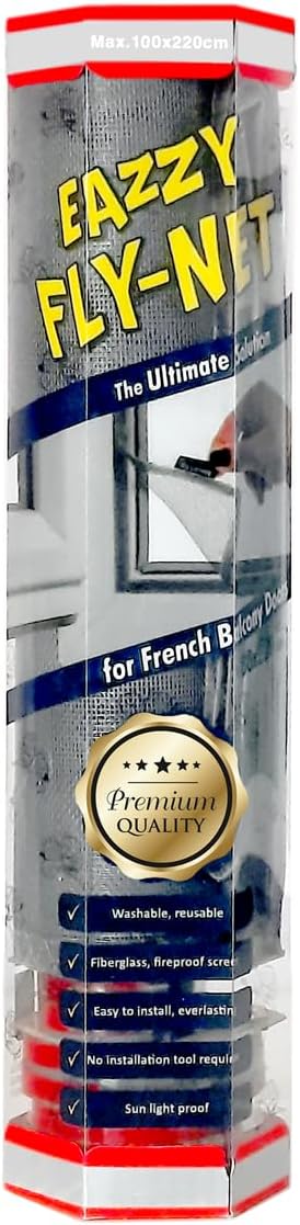 Fly-Net Fransız Balkon Kapı Sinekliği | 100x220cm