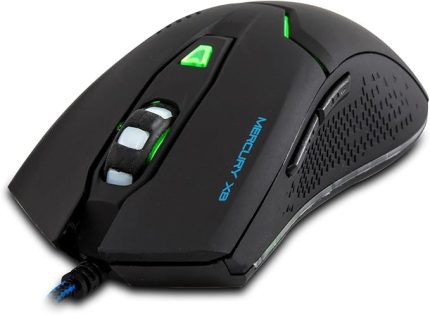 Mercury X8 LED Işıklı 6d 3200DPI Optik Gaming Oyuncu Mouse, Siyah