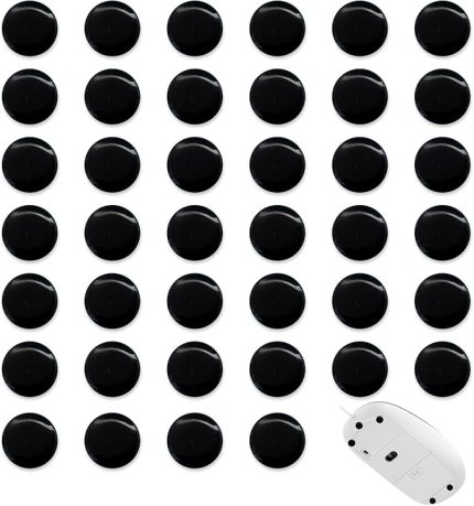 40 adet Pro UHMW-PE Mouse Dot Skate, iddialı oyuncular için tasarlanmıştır, uzun ömürlü performans, cam fare altlığı ile uyumlu, akıcı hareket, 0,8 mm kalınlık, 40 adet