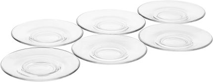 HEYBELI ÇAY TABAĞI 126 MM 6'LI HEDİYELİK KUTU