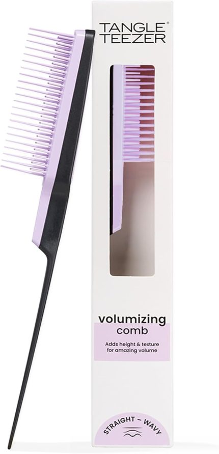 Teezer - Back Combing - Black & Lilac - Topuz ve Krepe Saç Fırçası