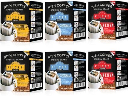 Pratik Filtre Kahve 6'lı Set (2xColombia-2xGuatemala-2xKenya)