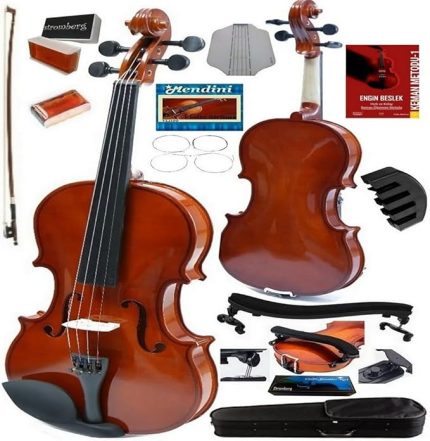 KEMAN - PARLAK YASTIK + KILAVUZ + SUSTURUCU HEDİYELİ 4/4 - YETİŞKİN KEMANI
