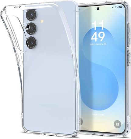 Galaxy S25 Plus ince Kılıf Liquid Crystal Sararma Karşıtı DuraClear™ Hava Kanalı Teknolojisi™ Askeri Sınıf Koruma Crystal Clear Şeffaf Kapak - ACS08974